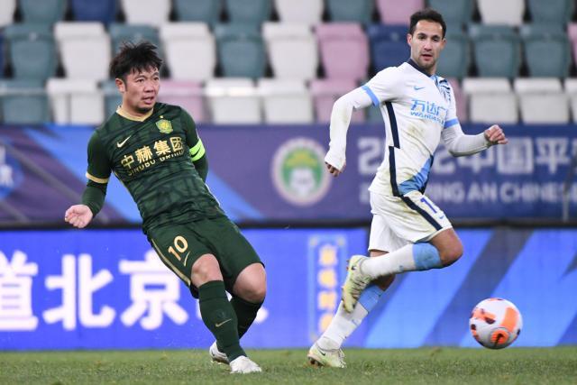 竞技宝-【中超】林良铭头槌+世界波 北京国安1比3大连人
